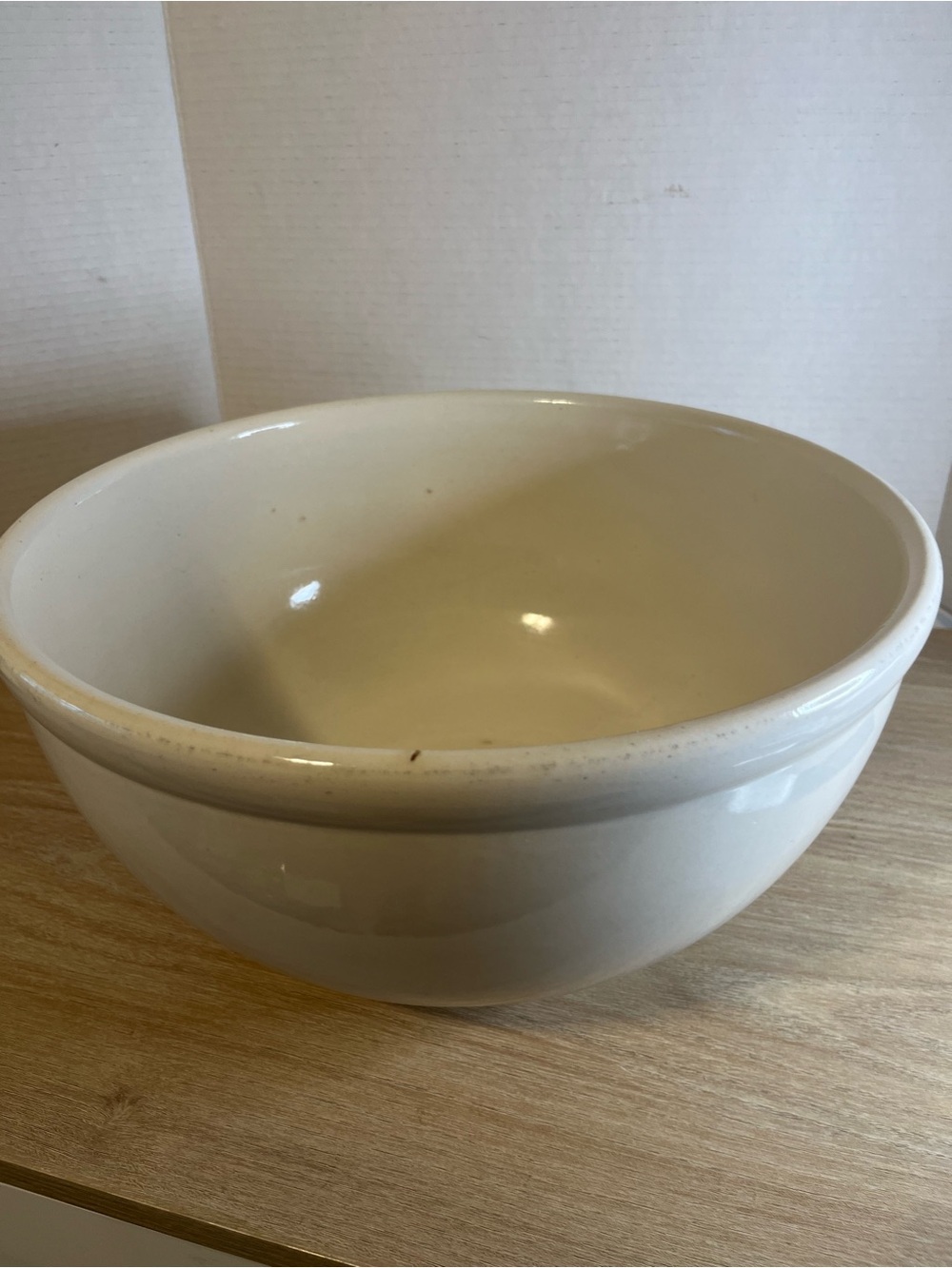 Neutral Ceramic Mixing Bowl - Cream Kitchen Essential
